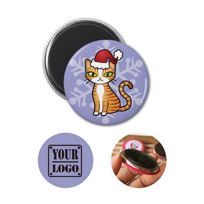 Metal Button Fridge Magnet