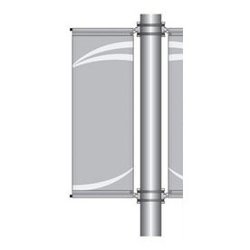 30" Double Pole Banner Bracket Kit