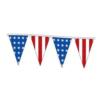 105' Patriotic Americana Pennants (48 Pen.)