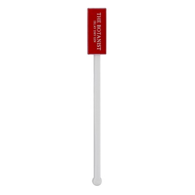 6" Thick Rectangle Head Muddler Stir Stick / Stirrer with 1 color imprint