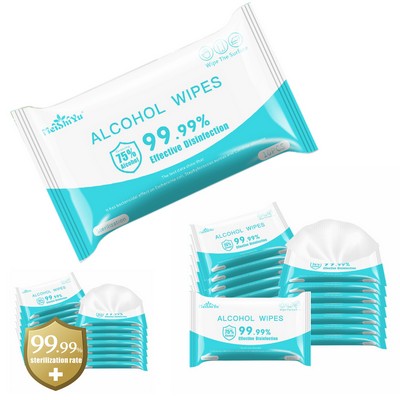 10 Sheets Alcohol Wipes