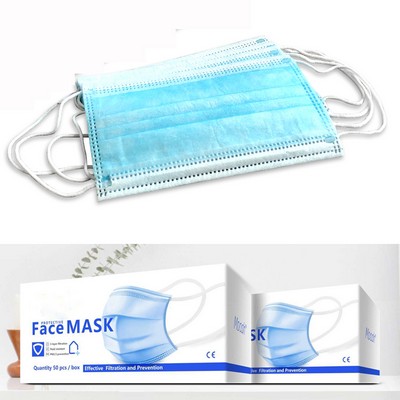 Disposable 3 Ply Face Mask