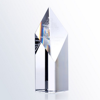 Super Diamond Tower Large Optic Crystal Award