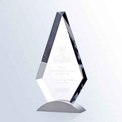 Royal Diamond w/Base Optic Crystal Award