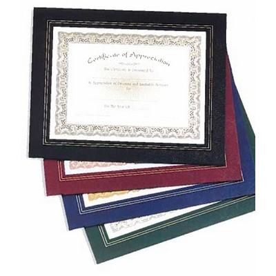 Burgundy Red Bristol Series Leatherette Frame Certificate Holder