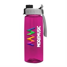 26 Oz. Transparent Flair Bottle w/Quick Snap Lid - Digital