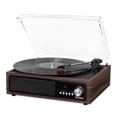 Victrola 3-in-1 Bluetooth Record Player with Built in Speakers and 3-Speed Turntable, Farmhouse