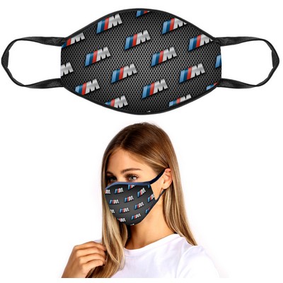 USA Made Full Color Face Mask with Ear Loops - Sublimated