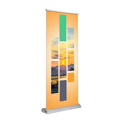 Deluxe Retractable Banner Stand - 1 Sided - 24 Hr Service