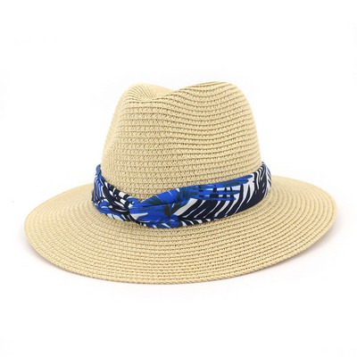 Wide Brim Sun Straw Hat Jazz Cap