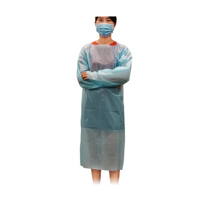 Bodysuit Safety Open Back L3 CPE Disposable Isolation Gown