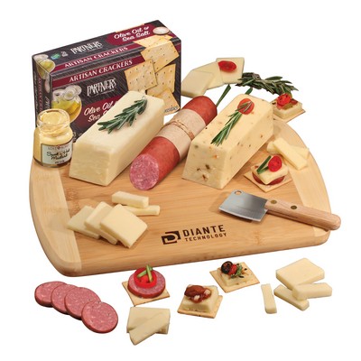 Shelf-Stable Wisconsin Variety Package w/Cutting Board