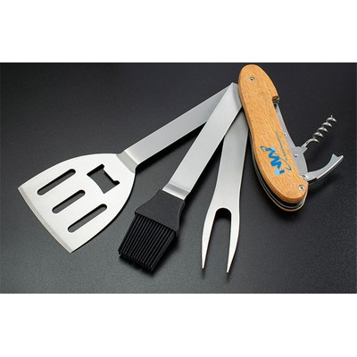 Multi functional Folding Barbecue Tool