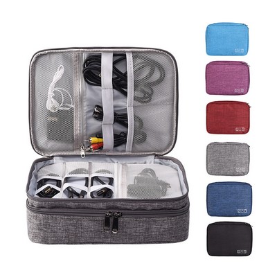 Travel Electronics Organizer Bag Storage Package