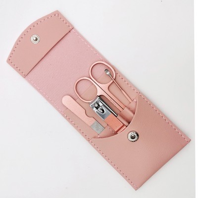 Rose Gold 4 Pieces Manicure Set W/ PU Case