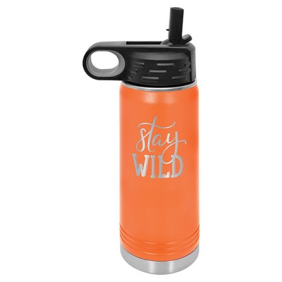 20 Oz. Orange Polar Camel Water Bottle