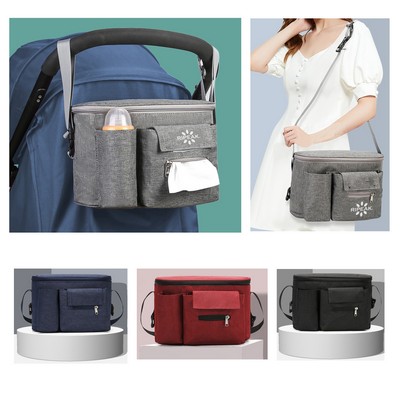 Multi-functional Universal Oxford Baby Stroller Organizer Bag Diaper Bag Baby Stroller Hanging Bag