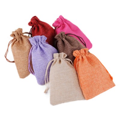 Burlap Bags with Drawstring