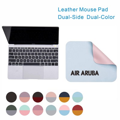 2 Sides Leather Office Desk Pad (10.24*8.27*0.08")