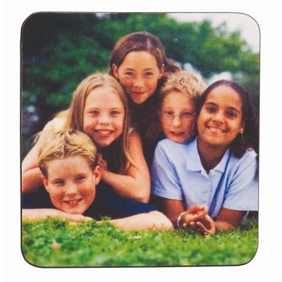 3 3/4" x 3 3/4" Sublimatable Flexible Square Coaster with Rubber Backing