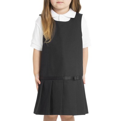 Real School Uniforms Youth Drop Waist Jumper w/Ribbon Bow