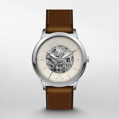 Fossil Neutra Automatic Brown Leather Watch