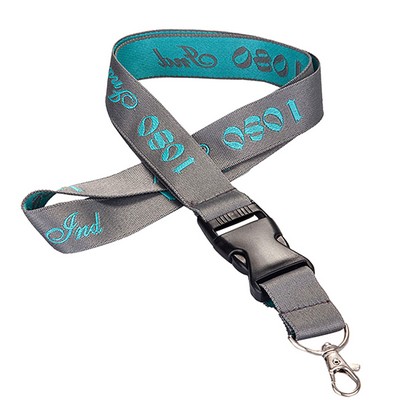 1" Buckle Release Woven Lanyard