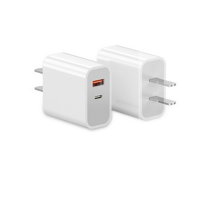 20W Multi-Port Usb Charger with USB-C Plug