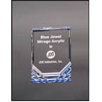 3.5" x 5" Blue Jewel Mirage Acrylic Award