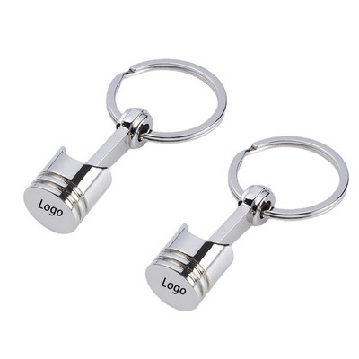 Auto Part Model Engine Piston Keychain