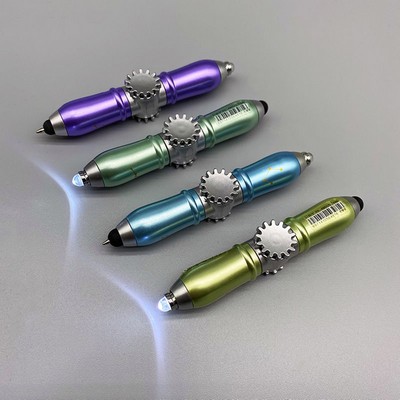 fidget spinner ball pen with LED light