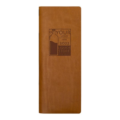 Vertical Full-Grain Leather Menu Cover- wine list, beer list, dessert list