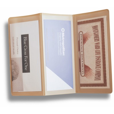 Tri-Fold Vinyl Insurance Policy Holder