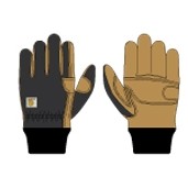 Carhartt® Men's Insulated Duck/Synthetic Leather Knit Cuff Glove