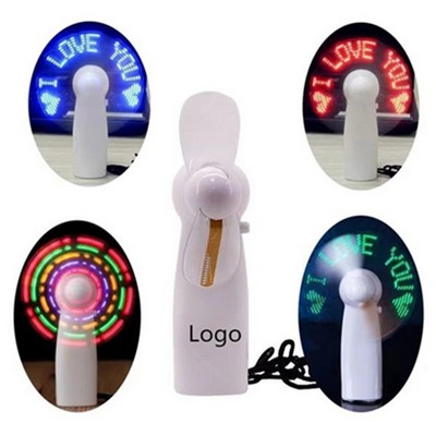 Message Editable Flash Led Fan