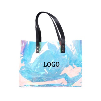 Iridescent Clear Tote Bag