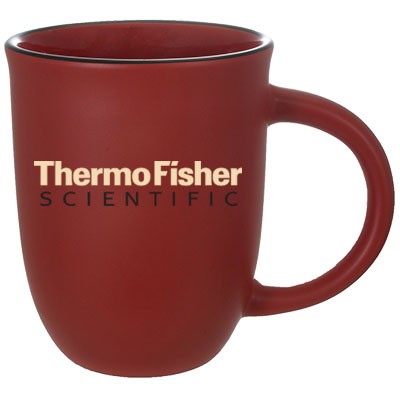 14 Oz. Salem II Red Matte Satin Custom Mug