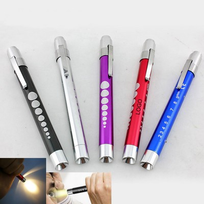 Medical LED Penlight With Pupil Gauge