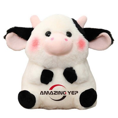 Simulation Velour Cuddly Plush - Cow