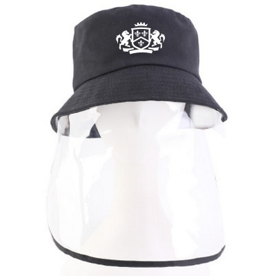 Adult Unisex Bucket Hat With Face Shield