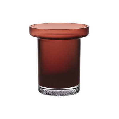 Limelight Low Burgundy Vase