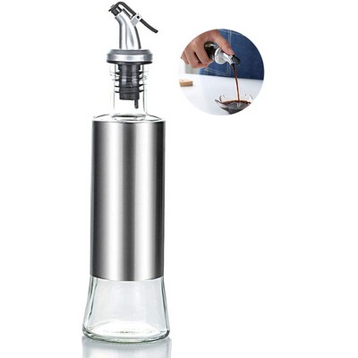 Oil And Vinegar Dispenser Bottles Glass Control Switch Pourer