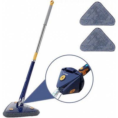 360¡ã Triangle Microfiber Mop with Long Handle