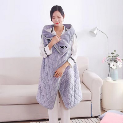 USB Electric Heated Throw Blanket Electric Heating Shawl for Camping Travel