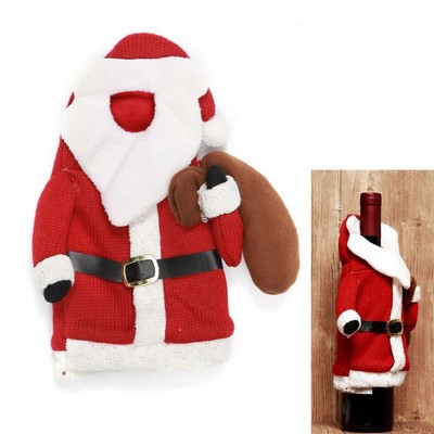 Christmas Santa Clothes Wine Bottle Cover