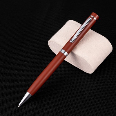 Pure Color Handwriting Stylus Twist Metal Pen Slim Twist Pen W/ Clip