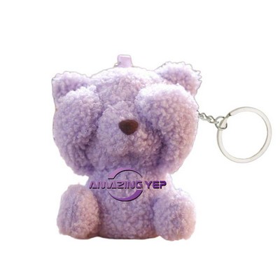 4.5" Keychain Squishmallow Plush Key Tag - Shy Bear