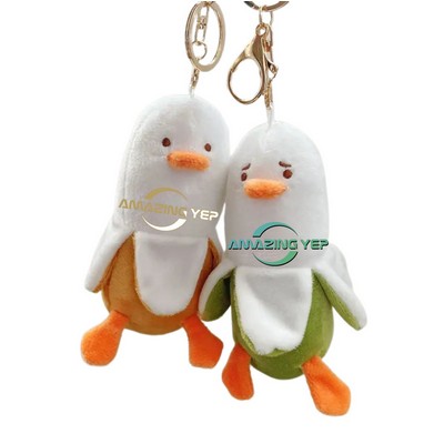 4" Plush Keychain Simulation Key Tag - Banana