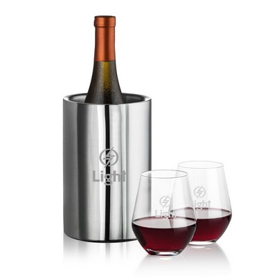 Jacobs Wine Cooler & 2 Reina Stemless Wine