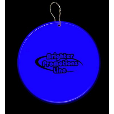 2 1/2" Digi-Printed Blue Plastic Medallion Badge